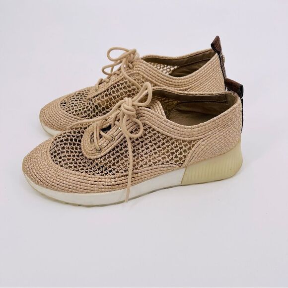 Sam Edelman Sneakers Cream Tan Size 7.5 - Picture 3 of 10